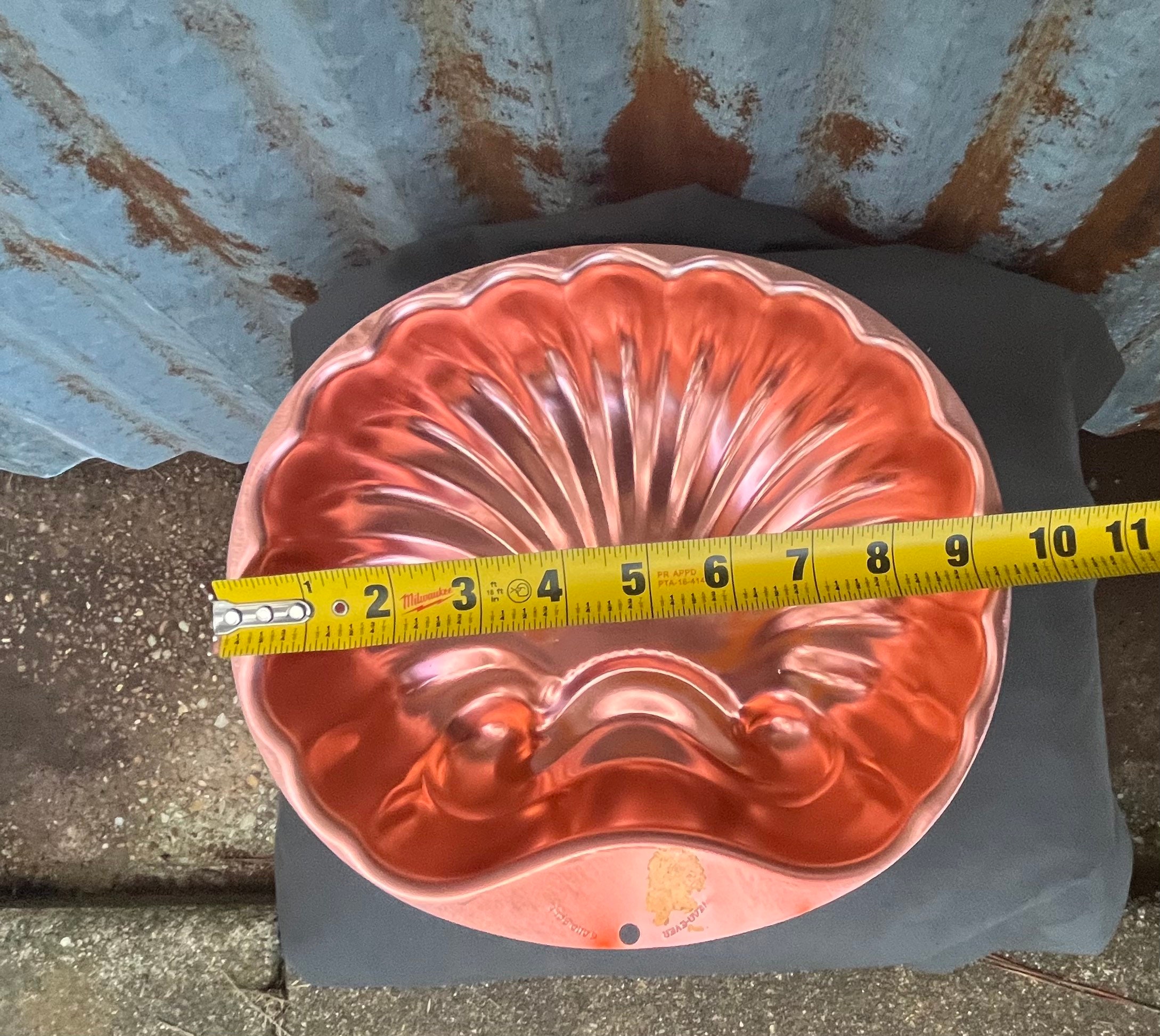 Vintage Copper Sea Shell Mold. Wear Ever Jello Mold Shaped