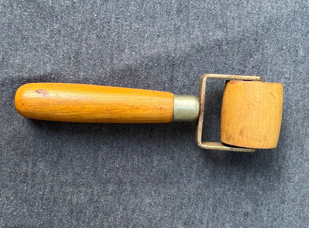 Vintage Wooden Roller,wallpaper Seam Roller,decoupage Roller,1940s,vintage Tool Collection Etsy
