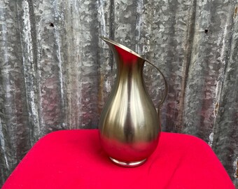 Vintage Pewter Creamer Pitcher: Holland Coffee Bar Accent