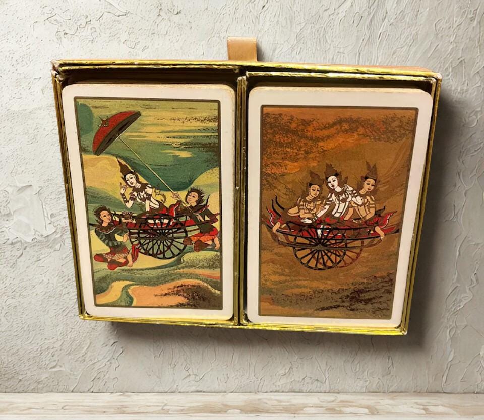 Vintage Fournier Playing Cards - Etsy