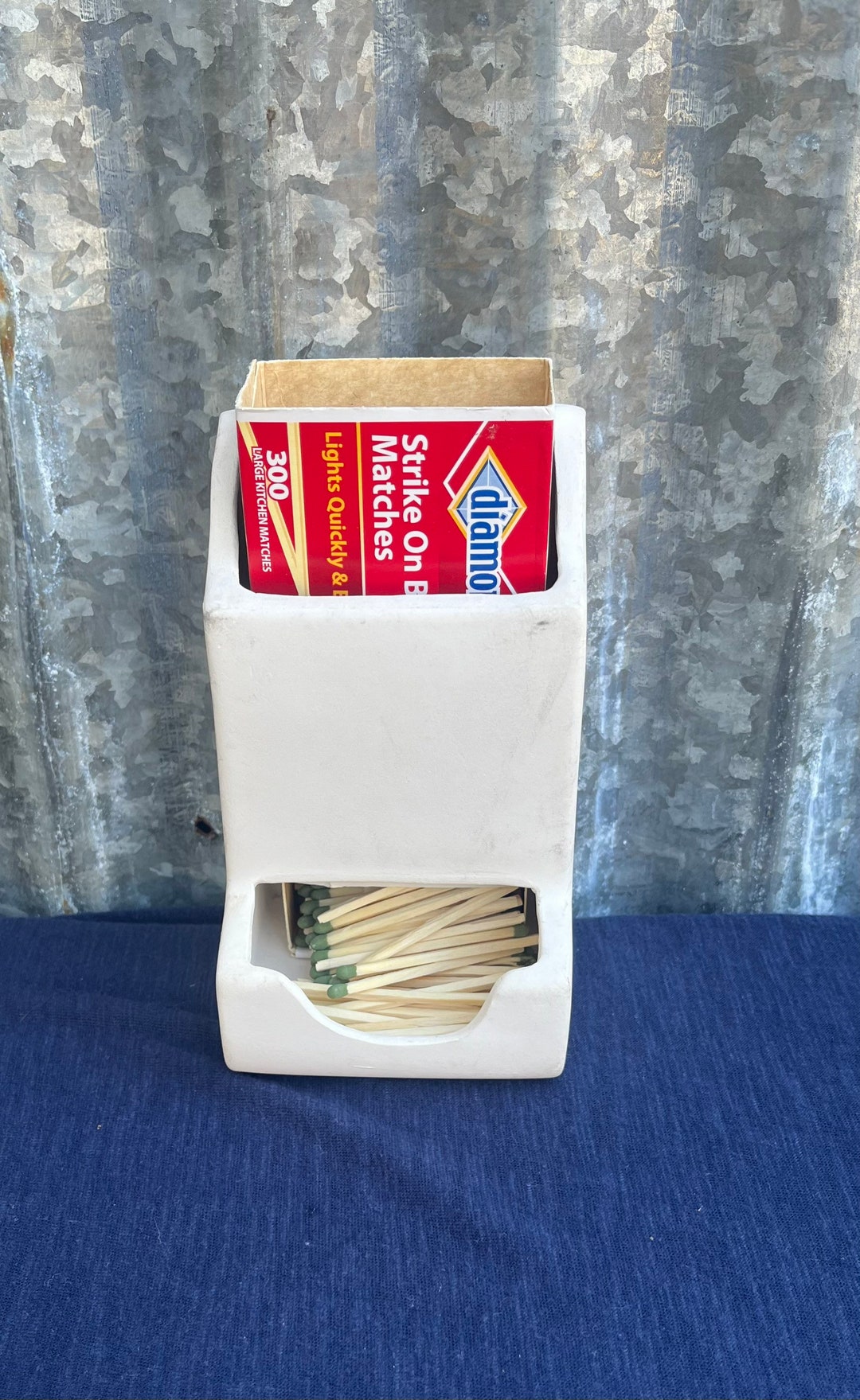 Vintage Match Holder.ceramic Kitchen Wall Decor.match - Etsy