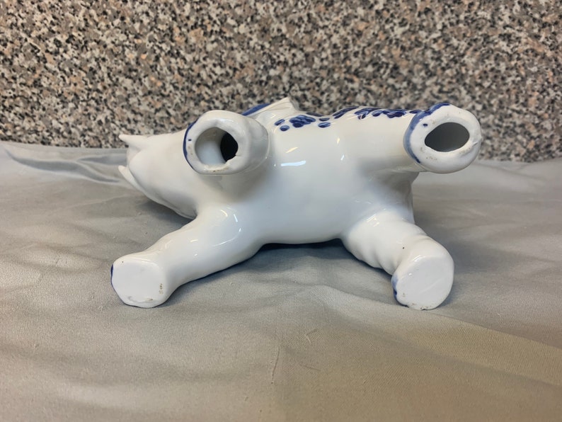 Blue and White Elephant.asian Elephant. Oriential Figurine. Etsy