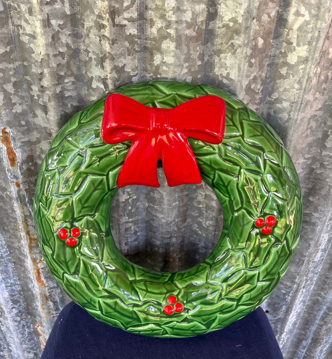 Ceramic Christmas Wreath 