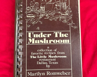 Spiral bound.70s cookbook.Vintage cookbook.Restaurant recipes. Under the Mushroom,Mushroom lover,The Little Mushroom