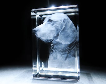 3D Tower Photo Crystal - Personalised Pet Memorial Gift  - Perfect Gift - Use Your Own Image - Quick Delivery - Made in London, UK