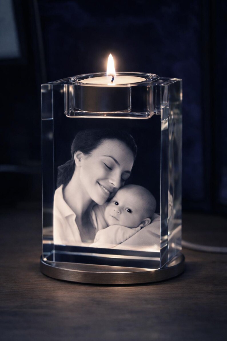 Corazón 3D XXL con foto de cristal - Foto personalizada - Regalo perfecto - Usa tu propia imagen - Entrega rápida - Fabricado en Londres, Reino Unido imagen 9