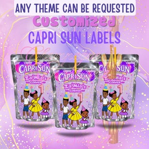 Custom Capri Sun Labels, Personalized Capri Sun Labels