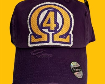 OPP -  “Line Number”- Distressed Dad Hat (Purple)