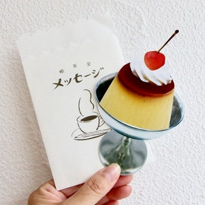 Ensemble de lettres pour puddings Cobato Cafe avec enveloppe | de voeux | Carte Mot