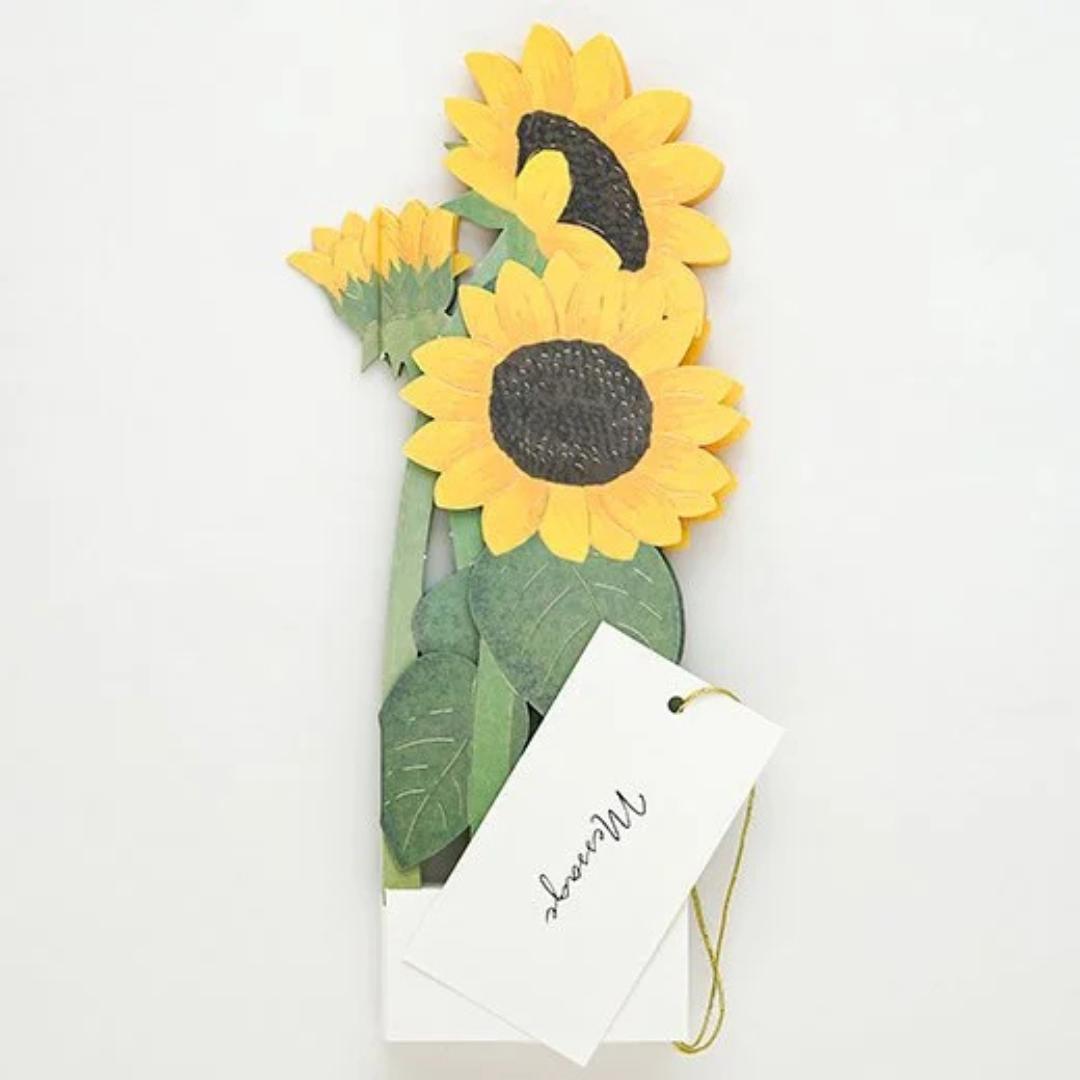 Japan 3D Sunflower Bouquet Pop up Greeting Card - Etsy