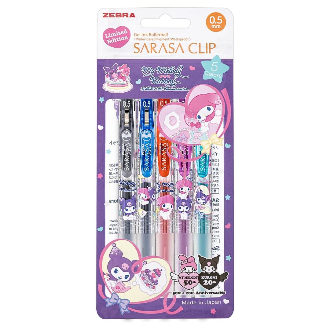 Zebra Sanrio My Melody & Kuromi Sarasa Clip Gel Pen Set (limited