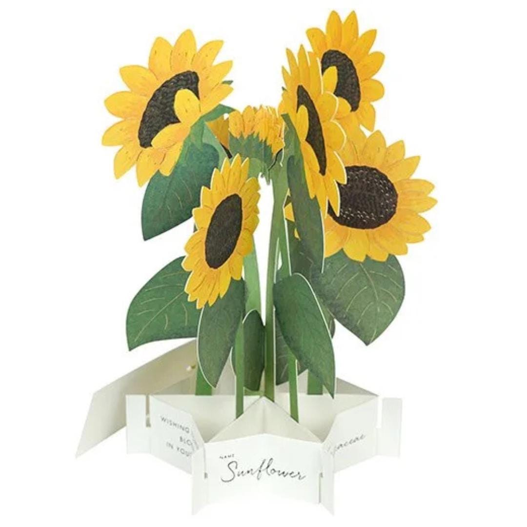 Japan 3D Sunflower Bouquet Pop up Greeting Card - Etsy