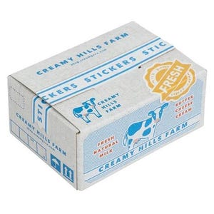 Gestanzter Flockenaufkleber mit Kartonbox (Tagebuchprodukte)