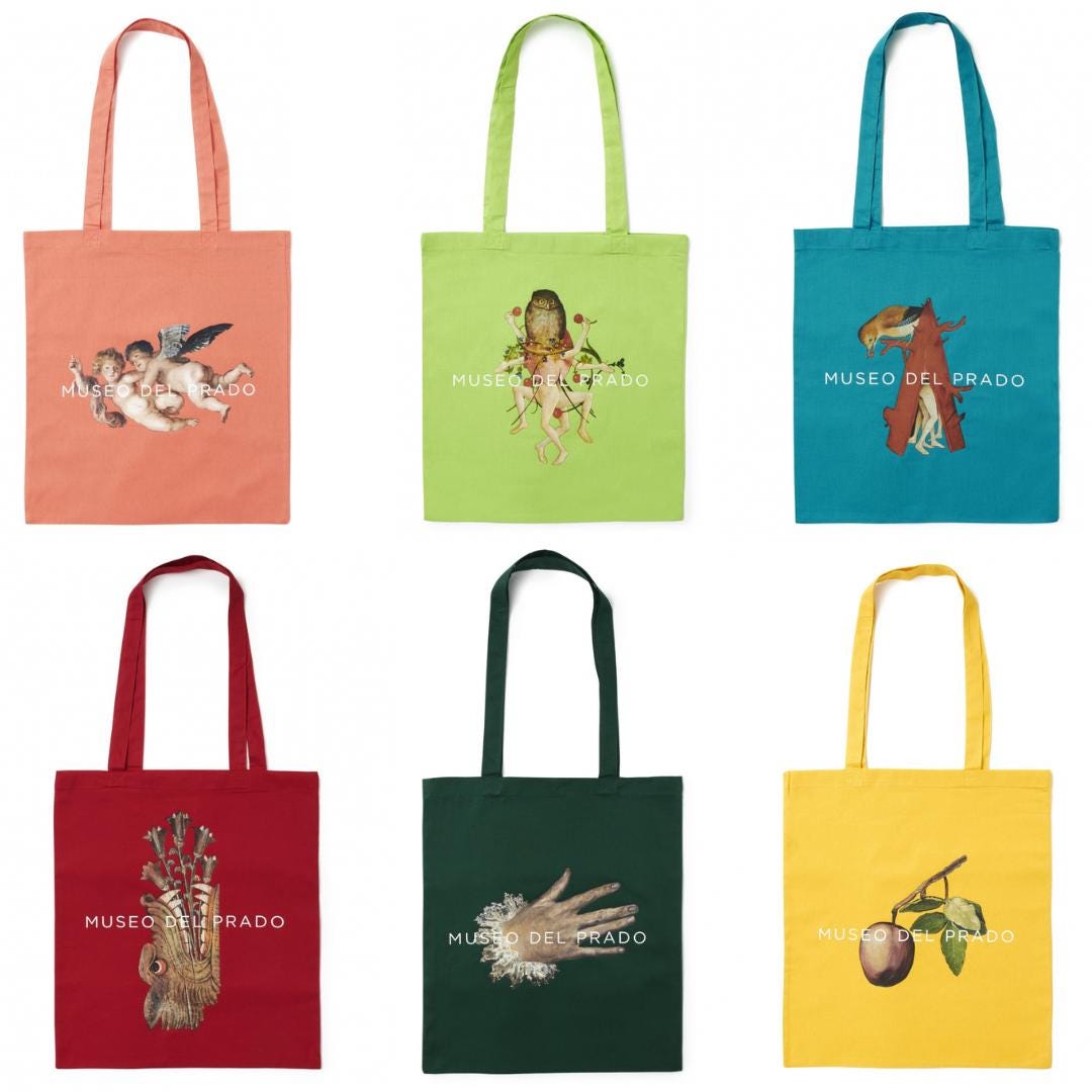 Museo Nacional Del Prado Aesthetic Cotton Reusable Canvas Tote Bag