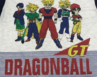 Vintage Dragonball GT 90s T-shirt Size Small - Etsy Vintage Dragonball GT 90s T-shirt Size Small - Etsy