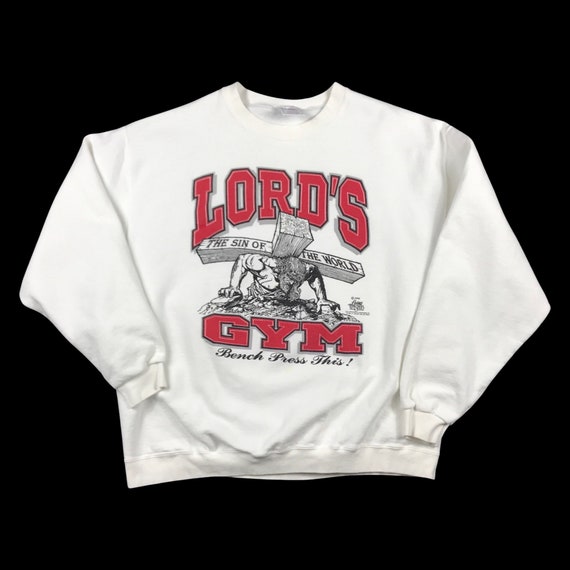 Vintage Lord’s Gym Jesus Christ Bible Verse God Relig… Gem