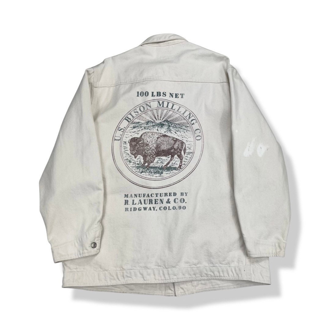 Rare Vintage Polo Country Ralph Lauren Bison Milling Co Etsy Denmark