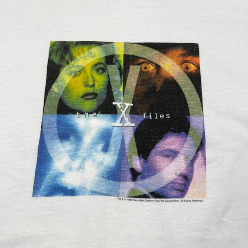 Vintage X-Files shops Moulder Scully T-shirt size M/L