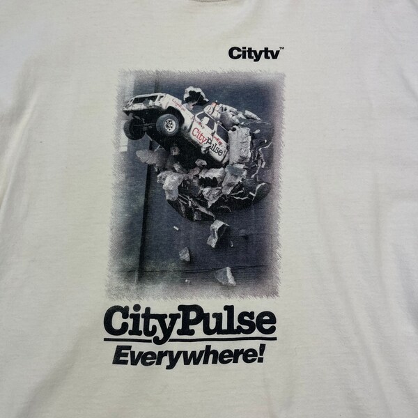 SUPER RARE Vintage City Pulse Citytv T-shirt size XL