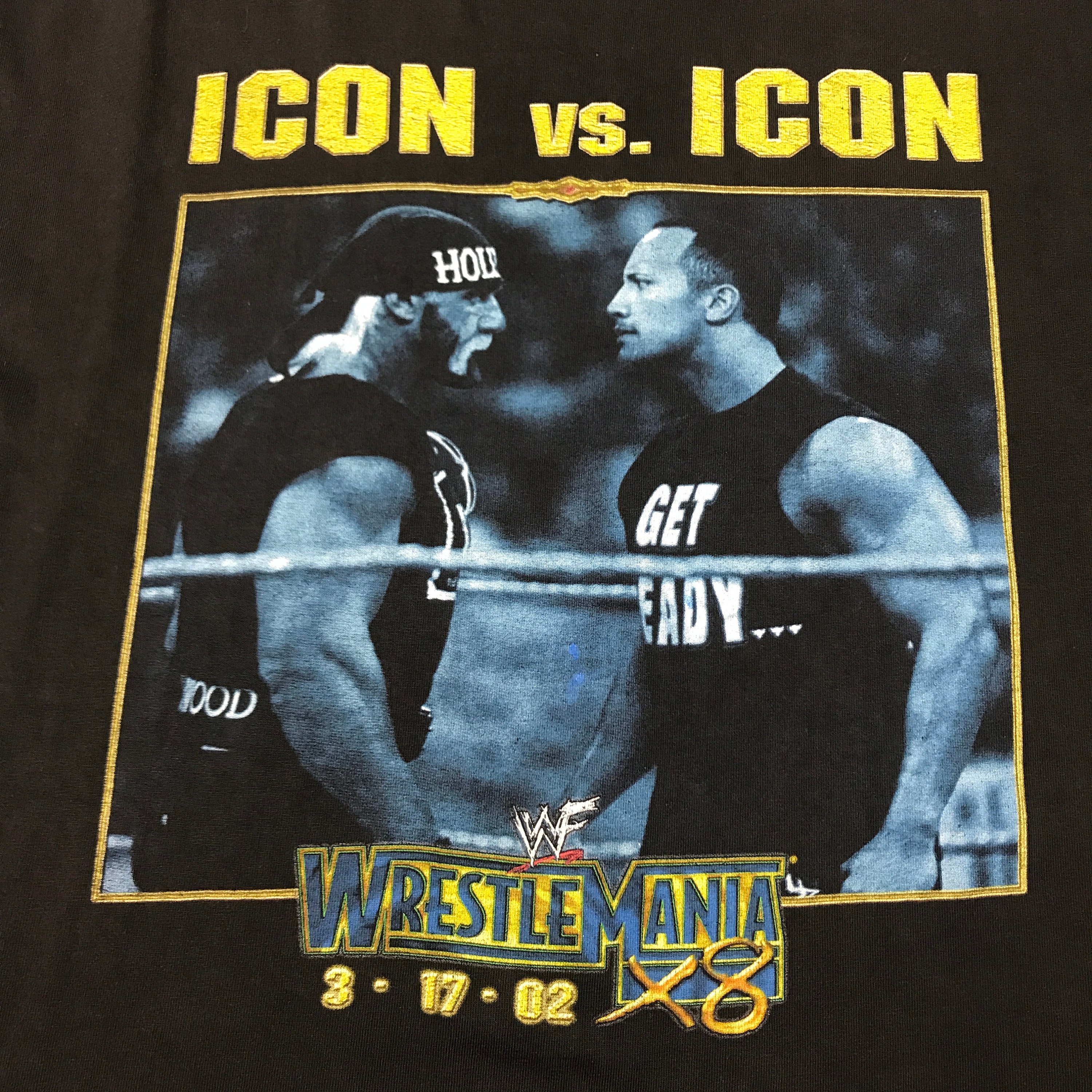 Vintage WWF Icon Vs. Icon Hulk Hogan Vs. the Rock Wrestle Mania
