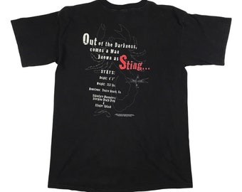 Vintage Sting 1999 WCW WWF NWO Wrestling T-shirt Size L - Etsy