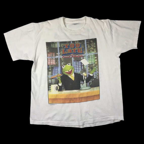 Vintage Kermit the Frog Too Late With Kermit Letterfrog From the