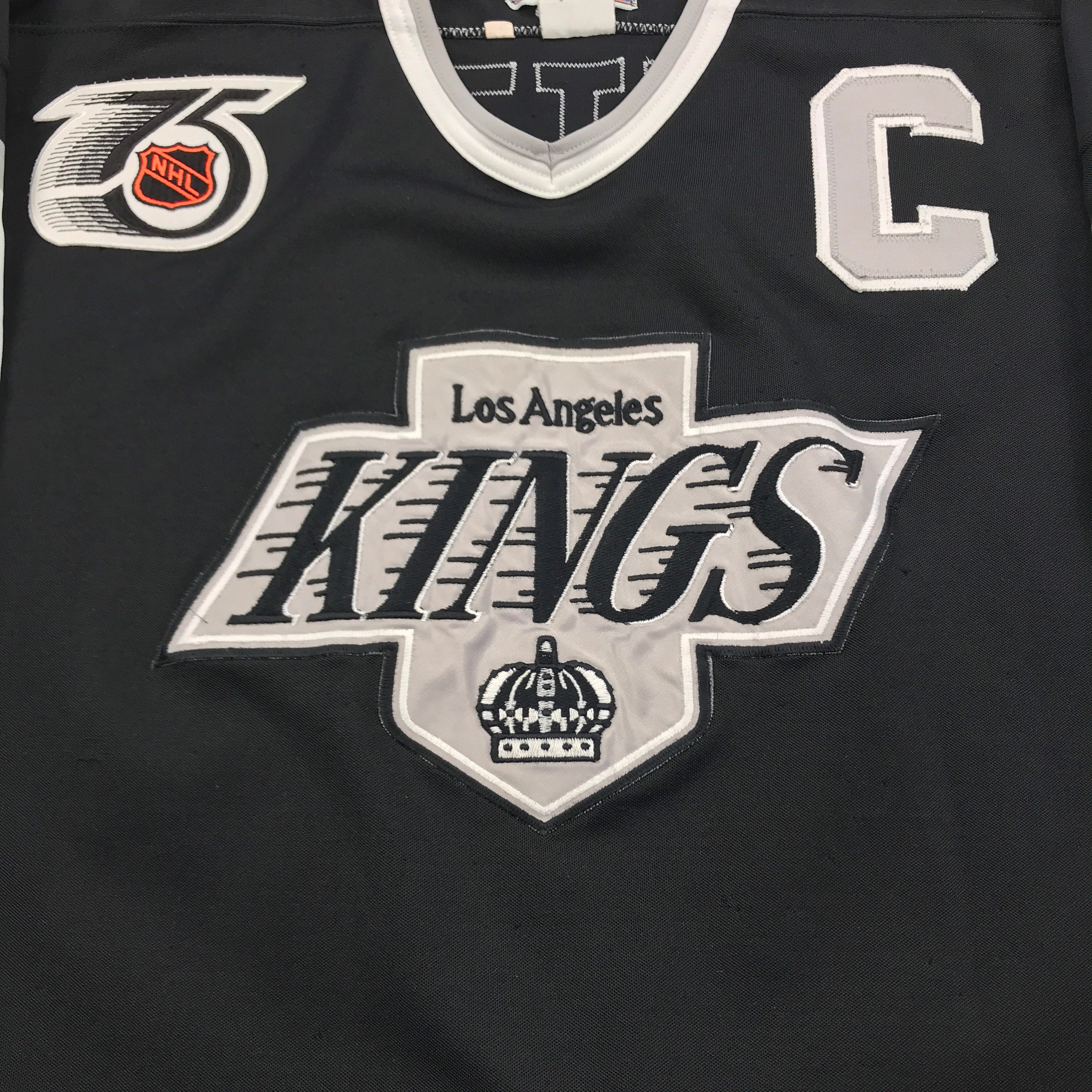 LOS ANGELES LA KINGS 2000 CCM CENTER ICE NHL AUTHENTIC HOCKEY HOME JERSEY  SZ 52