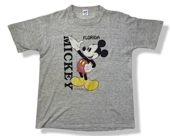 Vintage Mickey Mouse Florida Walt Disney Company USA made single stitch soft T-shirt size XL
