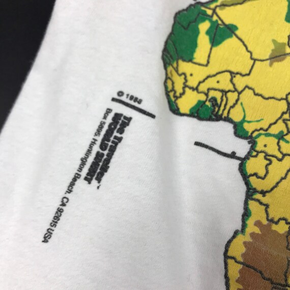 Vintage World Map Topographic Elevation 1989 USA … - image 7