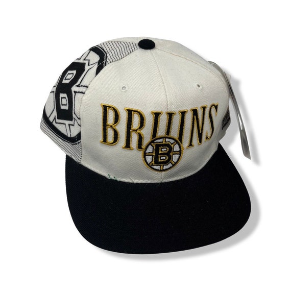 Boston Bruins Vintage 90's Sports Specialties Laser Snapback Cap Hat