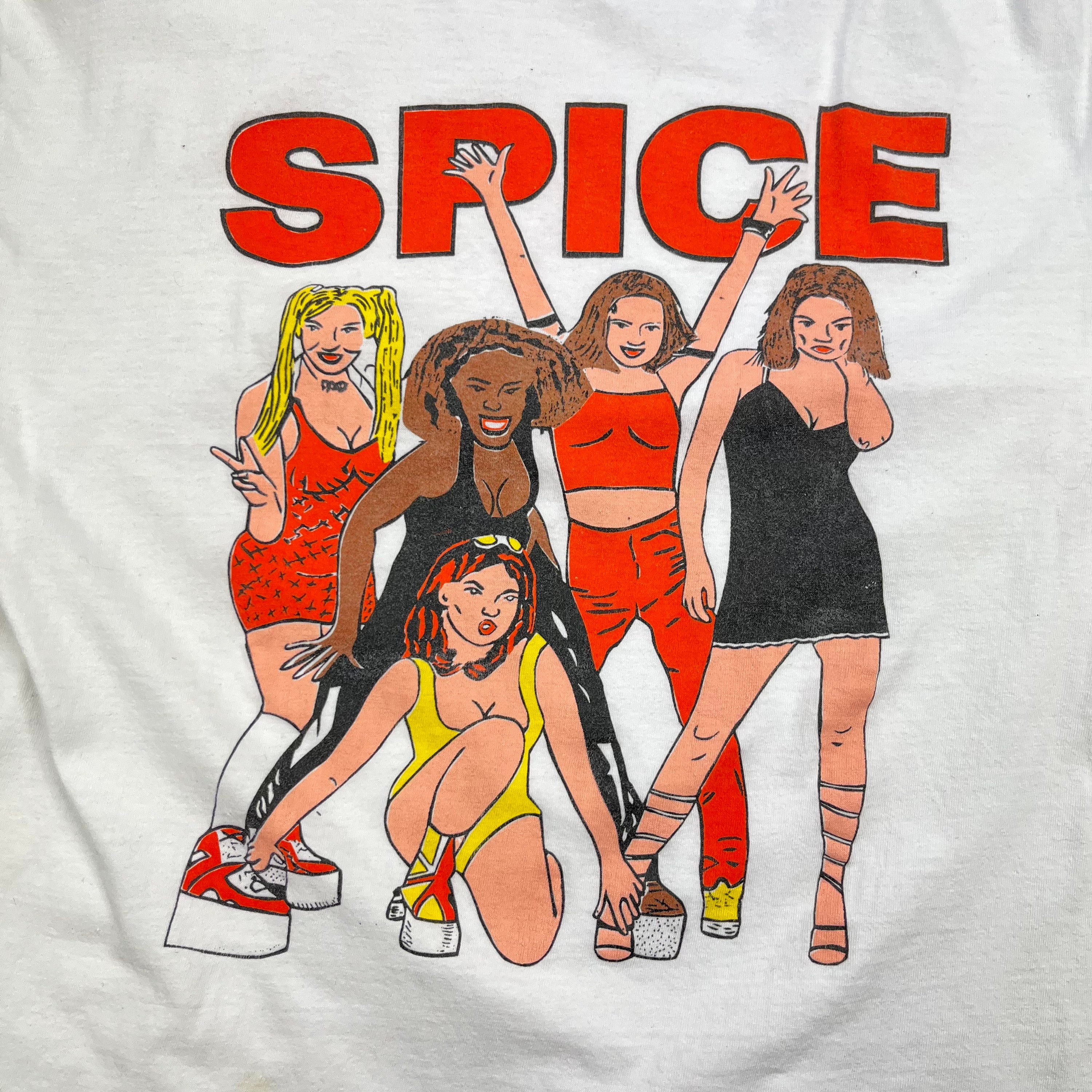 Vintage Spice Girls Spice up Your Life Single Stitch T-shirt Vintage Spice Girls Spice up Your Life Single Stitch T-shirt