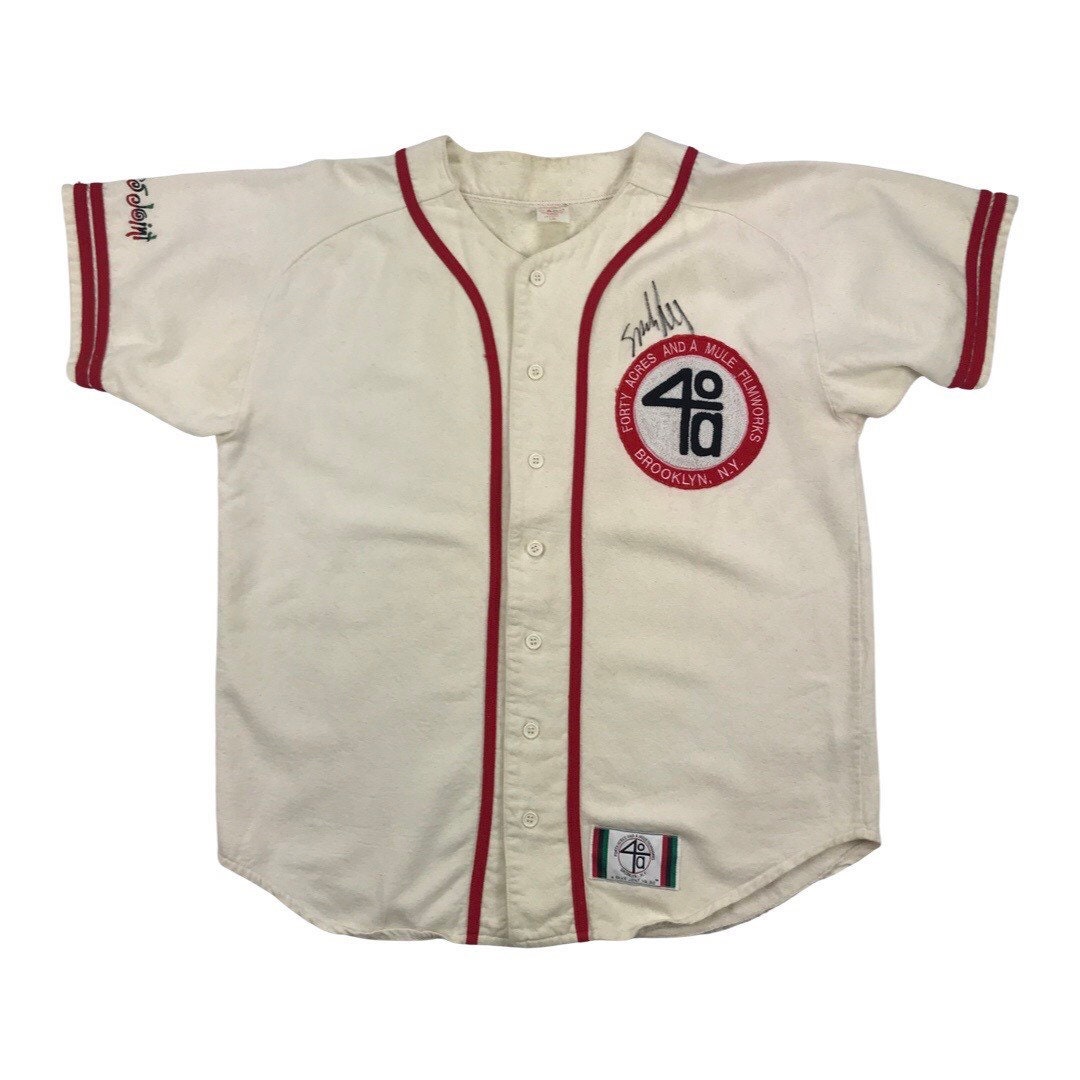 40 Acres Spike Lee Baseball Shirt Vintage Roots Japan White