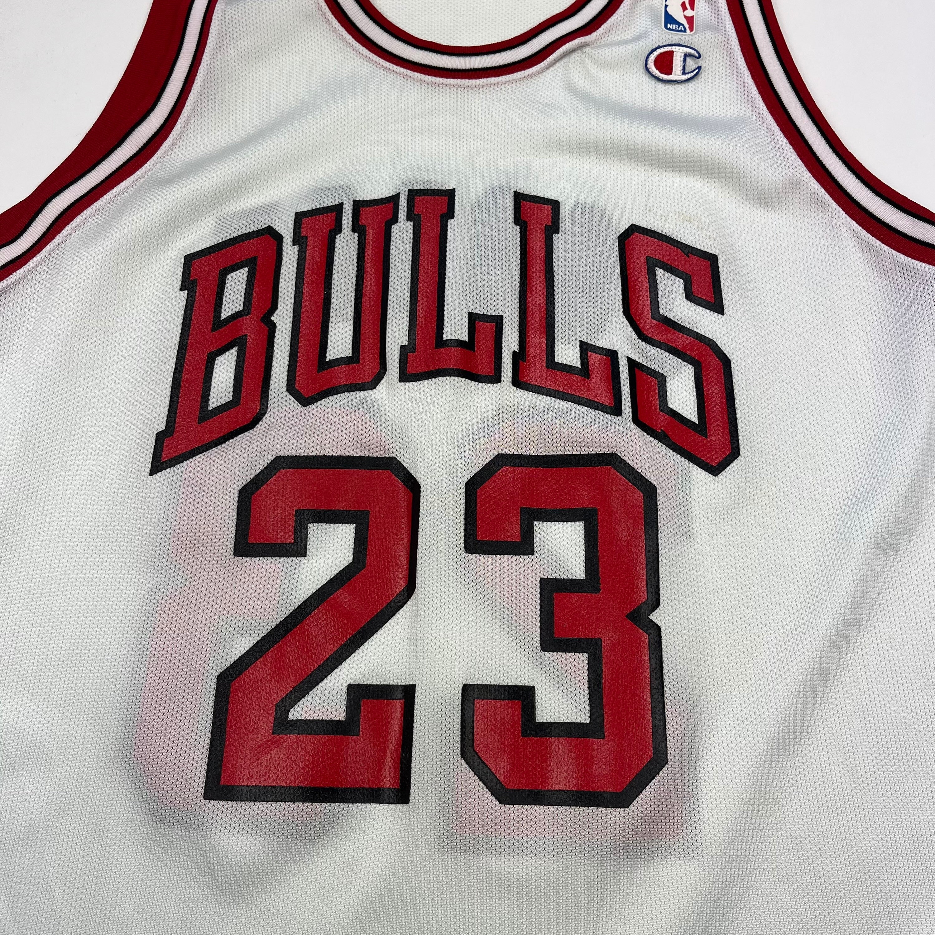 Vintage Champion Michael Jordan #23 Chicago Bulls Gold 50th NBA Jersey -  Size 44