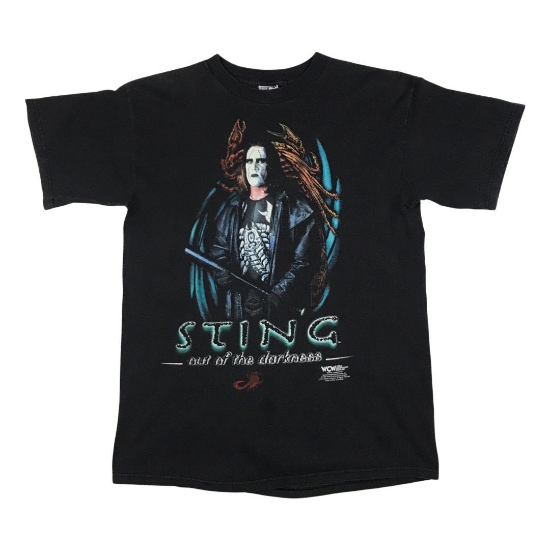 Vintage Sting 1999 WCW WWF NWO Wrestling T-shirt Size L - Etsy Vintage Sting 1999 WCW WWF NWO Wrestling T-shirt Size L - Etsy