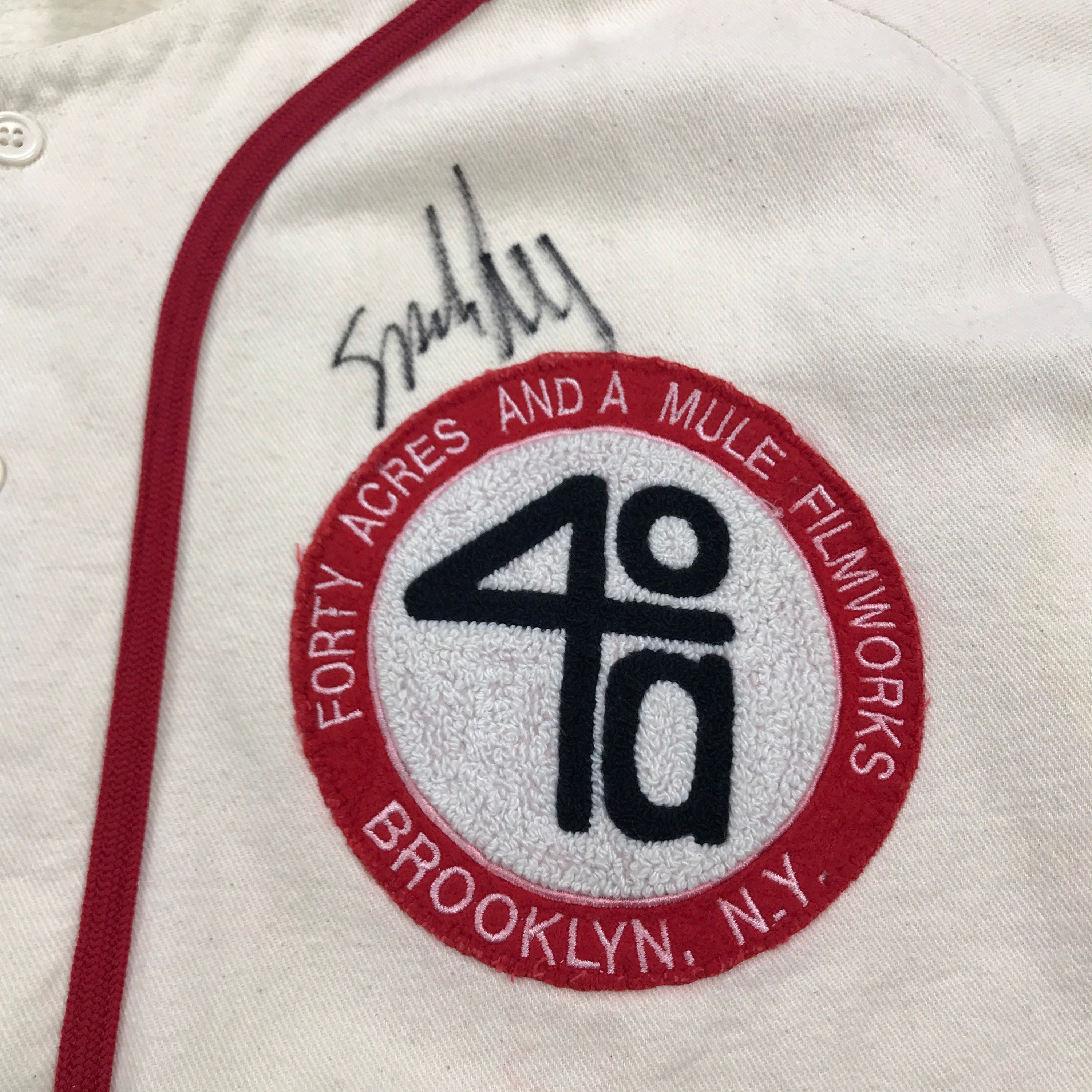 Vintage 40 Acres and a Mule Signed by Spike Lee Baseball Jerseys 