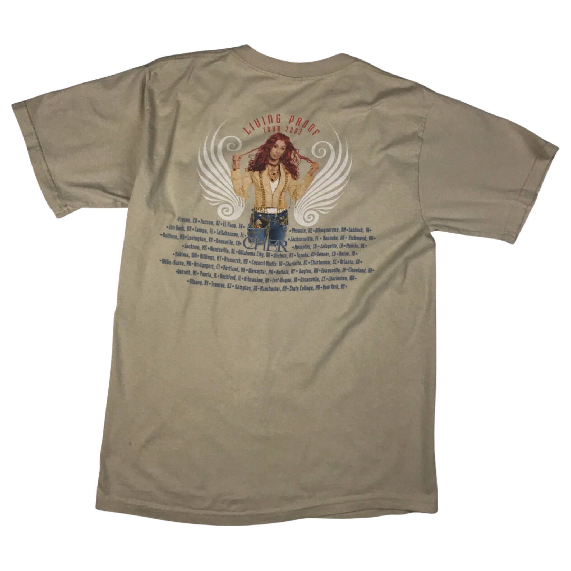 Vintage Cher Living Proof Tour 2003 Concert T-shirt Size L - Etsy