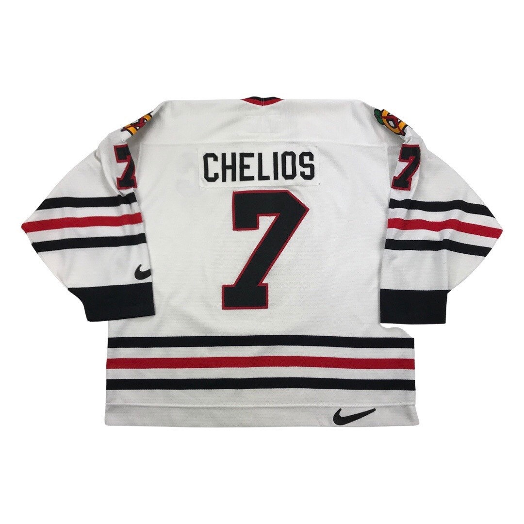 Vintage Nike NHL Chicago Blackhawks Chris Chelios Hockey Jersey