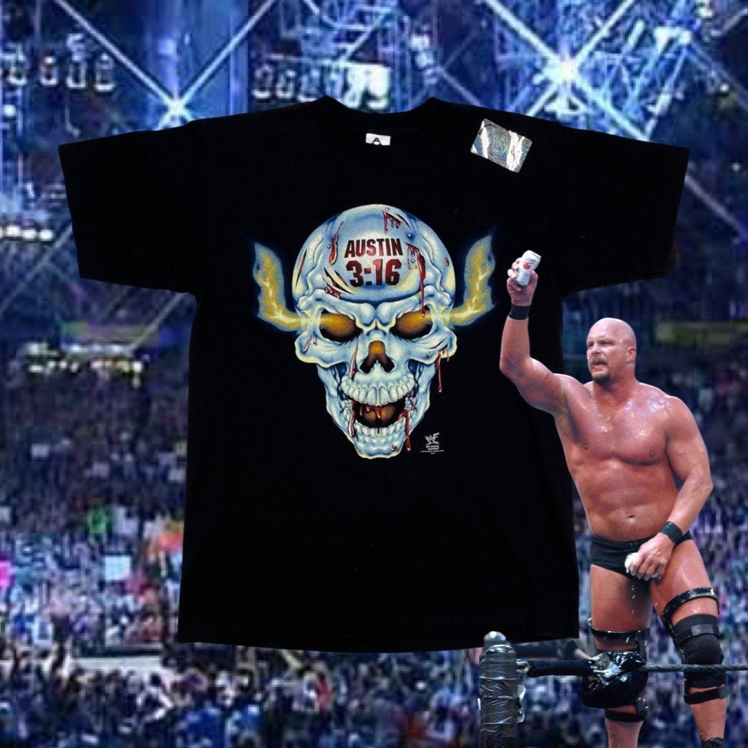 Vintage WWF Stone Cold Steve Austin 3:16 Bloody 1998 World