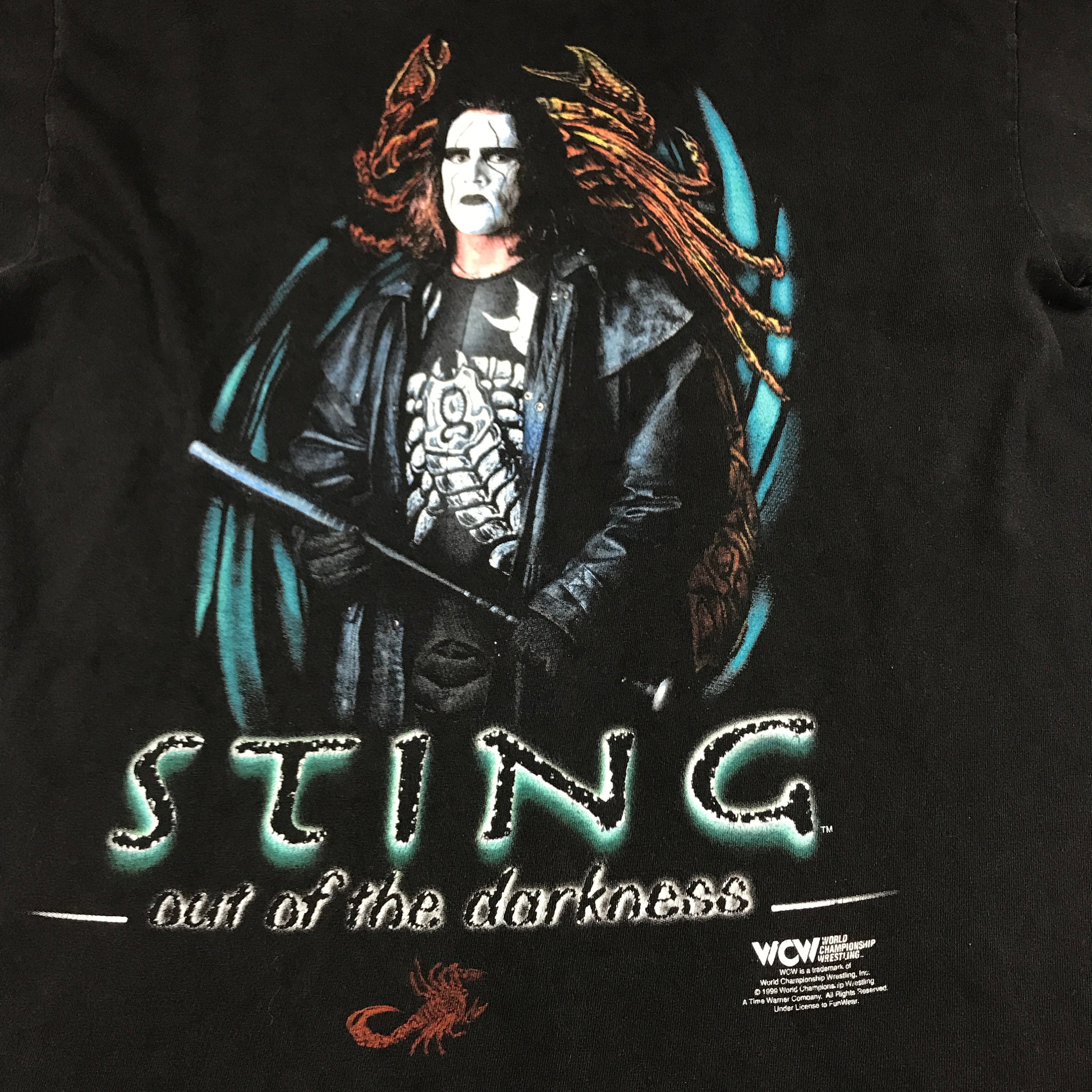 Vintage Sting 1999 WCW WWF NWO Wrestling T-shirt Size L - Etsy