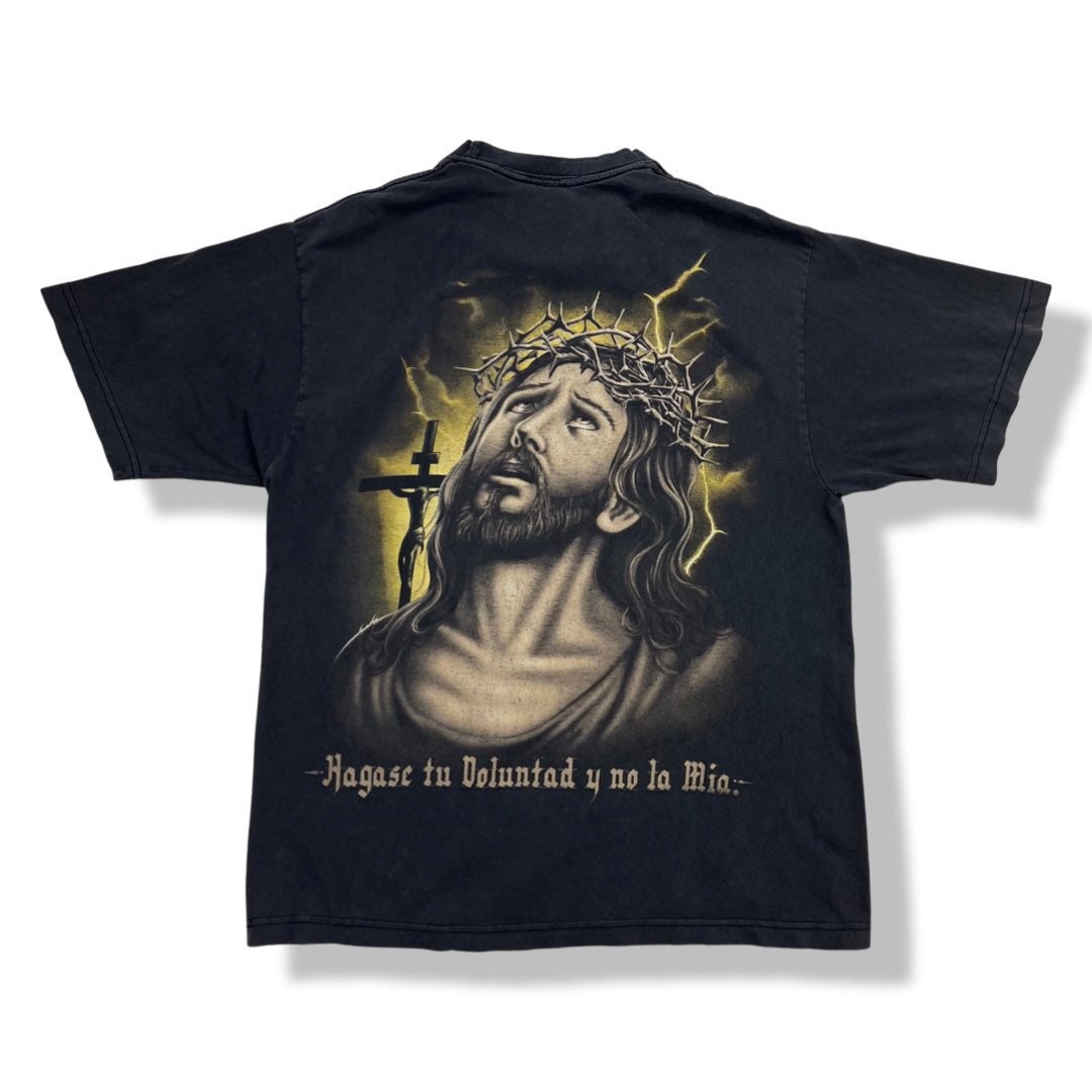 【ビックデザイン】JESUS CHRIST PRINT S/S Tee ビックデザイン】JESUS CHRIST PRINT S/S Tee - メルカリ