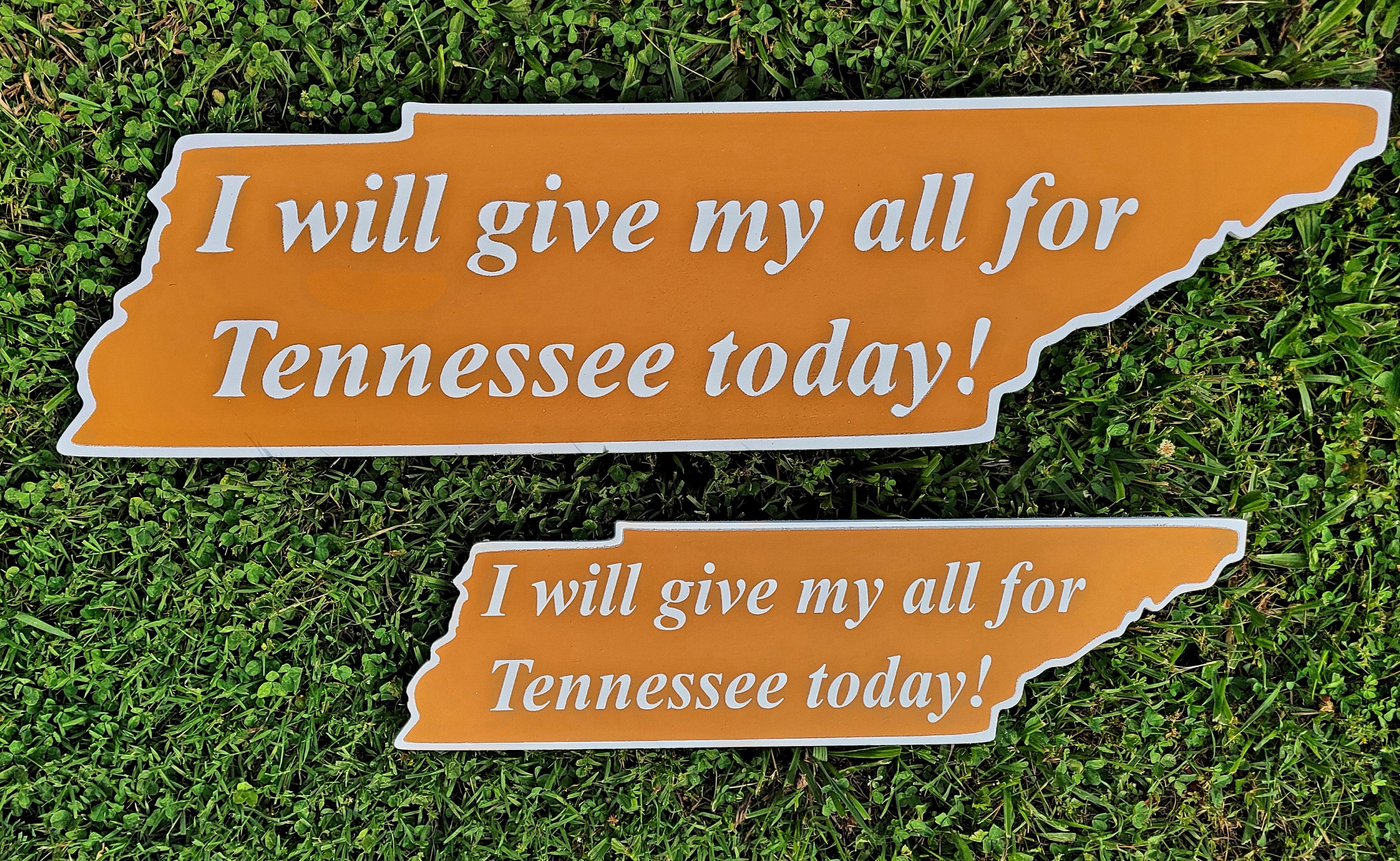 I Will Give My All to Tennessee Today Sign Etsy