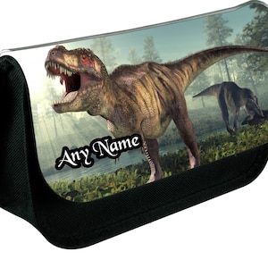 Trousse de maquillage zippée personnalisée dinosaure T-REX Dinosaure
