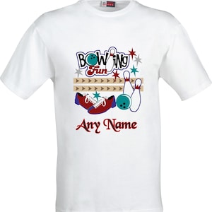 Personalised Bowling Fun funny humour full Color Sublimation T-shirt