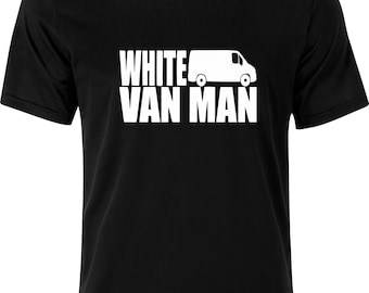 White Van Man Funny Humour Adult Cotton T-shirt