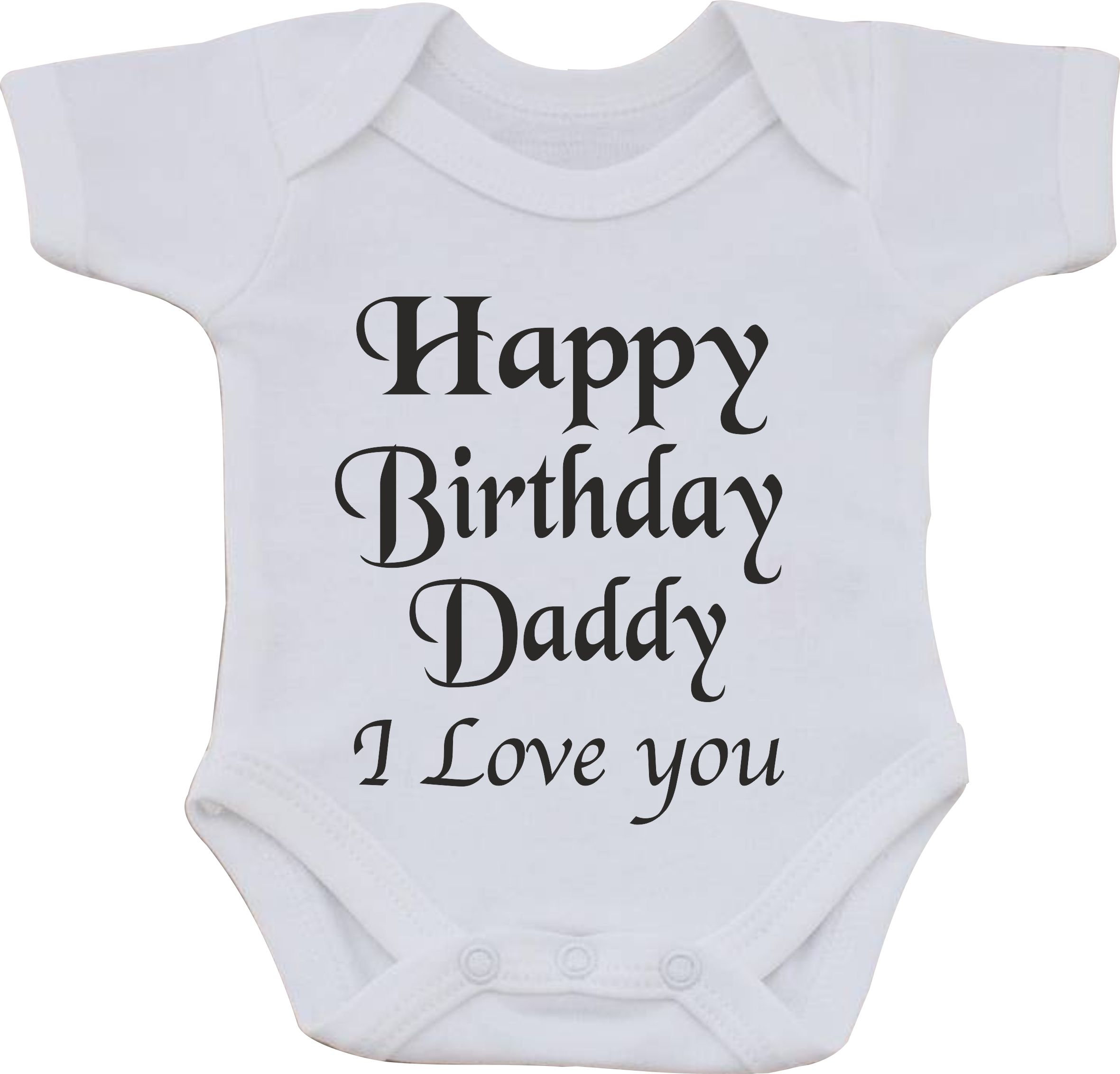 US HAPPY BIRTHDAY DADDY!I LOVE YOU Funny Printed Baby Kids Infant Bodysuit 0-24M US HAPPY BIRTHDAY DADDY!I LOVE YOU Funny Printed Baby Kids Infant Bodysuit 0-24M