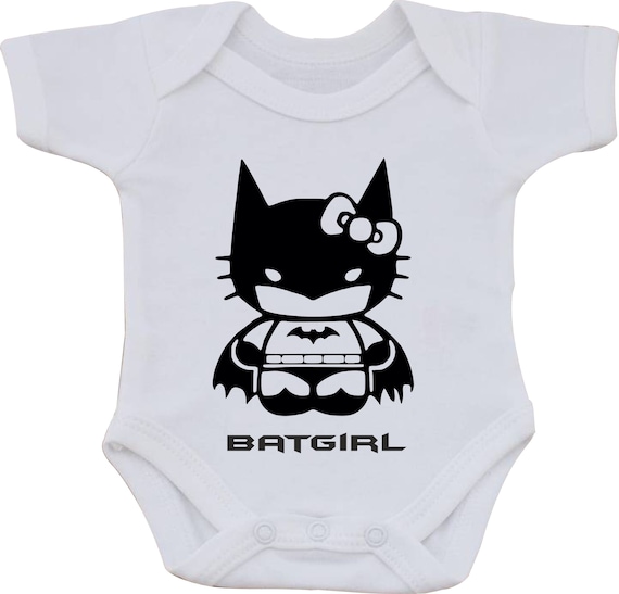 BAT Girl Funny Humour Cotton White Baby Vest OR BIB