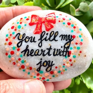 Inspirational Rock,Unique Small Gift,Hand Painted Stone