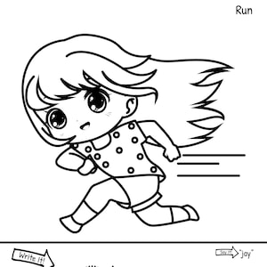 Tweetalig - 30 Chibi &quot;Acties/Werkwoorden&quot; Kleurplaten | Vietnamese traceerbare woorden | Uitspraken | ALLEEN TE DOWNLOADEN, ALLEEN AF TE DRUKKEN