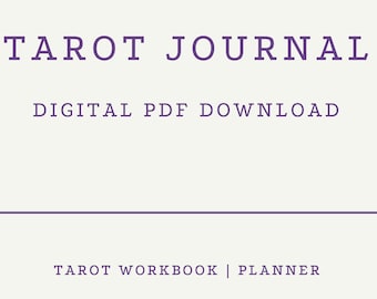 Printable Tarot Journal: Spreads, Workbook, Diary (Digital PDF Download)