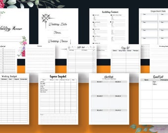 Wedding Planner Book: 120-Page Printable Binder Template (PDF Download)